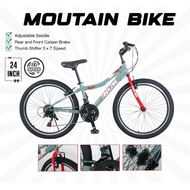 MOUNTAIN BIKE 24'' INCH TREKING / BASIKAL SIZE 24”inch / BASIKAL GEAR / BASIKAL BUDAK / sesuai 10-30