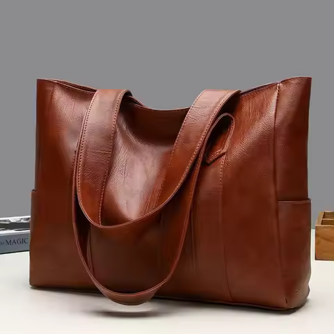 Tote Bag Beg Tangan Wanita Tote Bag Leather Handbag Besar Shoulder Bag Women Handbag Large Capacity