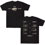 Halsey Back To Badlands The Tour Unisex Harajuku Round Neck Short Sleeve Music Print Cotton T-Shirt 