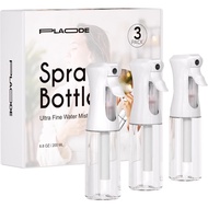 3 Pieces Continuous Spray Bottle-Ultra-Fine Mist Sprayer Refillable Water Sprayer for Hair Design, P