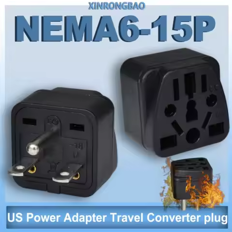 high-quality products multiple countries General EU UK AU NC US to USA NEMA6-15P Plug Adapter 15A Tr