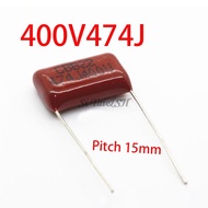 10PCS 400V474J 0.47UF Pitch 15mm 470NF 400V 474 CBB Polypropylene film capacitor