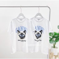 Ganni Cat Relaxed T-shirt New