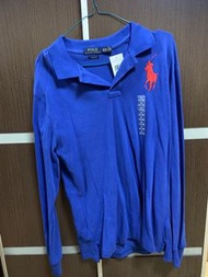 New Ralph Lauren Polo Blue Shirt Long Sleeves Big Pony 3 Boys Kids Size XL Aged 18-20 長袖衫