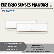 GREE AC Combo Split Inverter Series 1/2 PK + 3/4 PK - GWC-0507CS - UNIT ONLY