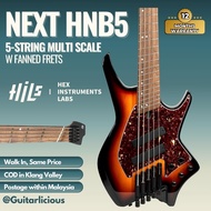 HILS NEXT HNB5-5 String Multi-Scale Bass w Fanned Frets - Sunburst ( HILS GUITAR )