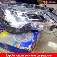 ไฟหน้า fortuner 2015 2017 2018 2019 ไฟหน้าแต่ง LED บาร์ ลายใหม่ล่าสุด ไฟเลี้ยววิ่ง