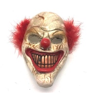 👕Halloween Cosplay🎀 Halloween Retro Clown Mask Payday New Red Haired Grinning Horror Mask