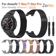 Milanese Bracelet Strap Watchband Wrist Band Watch Strap for Amazfit T Rex T-Rex Pro Sport Smart Watch with Tool Accessories