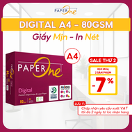 Giấy in A4 PaperOne Digital 80gsm - Ream 500 tờ giấy in A4 định lượng cao phù hợp in laser in phun