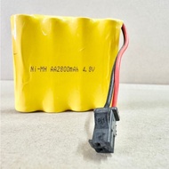 [M'sia Stock] Ni-Mh 4.8v AA2800mAh SM-2pin Battery Rechargeable RC Toys Bateri Boleh Cas Semula
