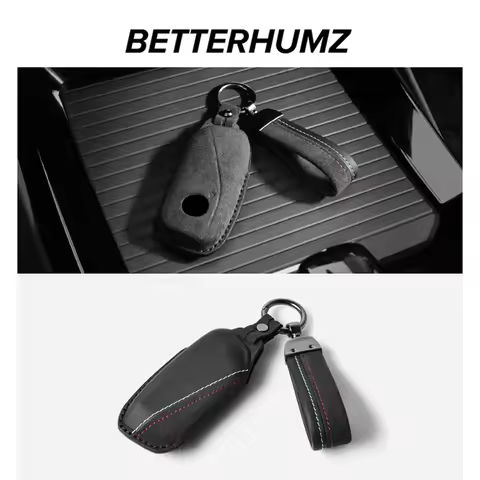 Betterhumz For BMW X1 U11 U12 X3 G01 G08 X5 G05 X7 G07 5 Series G30 G38 Made of Alcantara Car Key Ca