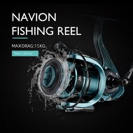 Navion ใหม่ Metal Lure Shallow Line Cup Fishing Wheels Sea Rod Fishing Wheels วงล้อหมุนตกปลาหินไม่มี