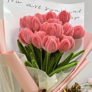 100 Pieces/Set 扭扭棒 pipe cleaner Chenille Stems Stick Twisting DIY Fuzzy Wire Flower Bouquet Handmade