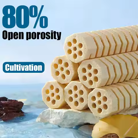 Fish Tank Filter Media Bacteria House Bio Porous Ceramic Ring Bio Ball Water Purification Material A