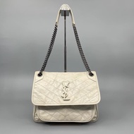 YSL Niki 白色中號 D扣