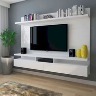 TV Cabinet 8 Ft with 2 Drawers and Compartment