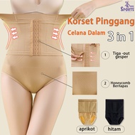 AIMER Women's Slimming Corset 3 in 1 Hip and Waist Button Underwear Corset 856