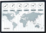 SEIKO 24 Inch Classic Six City World Time Wall Clock