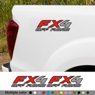 2pcs FX2 FX4 Off Road Car Stickers Apply For Ford Ranger Raptor F150 L200 Dma Hilux Pickup Truck Vin