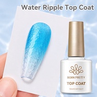 BORN PRETTY 10ml Water Ripple Top Coat 3D Bubble Spring Summer Gradient Aurora Transparent Design Cl