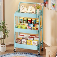 [in stock] Snack storage rack, household multi-layer book storage rack, kitchen foldable fruit and v