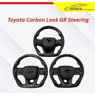 Toyota LC300 Design GR CARBON Steering Wheel GR Leather Steering Toyota GR Steering