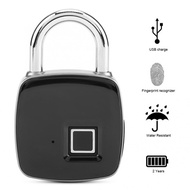 discount Anti-theft Smart Fingerprint Padlock Door Cabinet Luggage Security Keyless Backpacks Lock