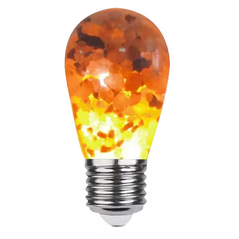 Himalayan Glow Salt Lamp 1pcs LED Light Bulbs 60-Watt Equivalent Warm Amber Glow Lighting Equipment 