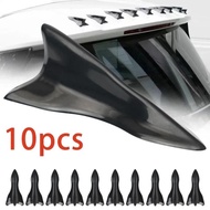 Sgmy 10Pcs Rear Roof Shark Fins Spoiler Wing Kit Universal Car Roof Spoiler Bumper Spoiler Shark Fin