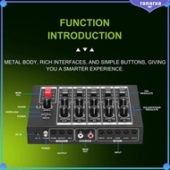 [Ranarxa] Audio Mixer 5 in 1 Out Low Noise Digital Mixer for Microphones Guitars