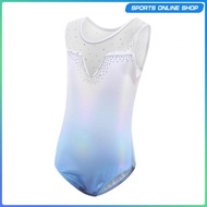 [Beauty] Girls Gymnastics Leotards, Dance Clothes, Ballet Leotard Sleeveless Bodysuit,