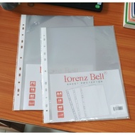 (1 Pack) Lorenz Bell Sheet Protector F4 and A4 1 pack = 10 sheets/Sheet Protector A4 Plastic Pocket/