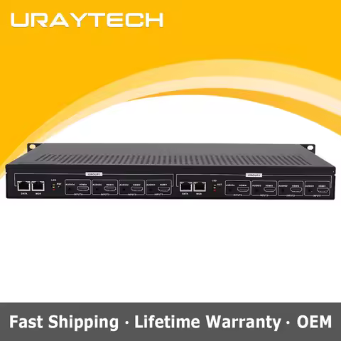 1U Rack HEVC H.265 H.264 HDMI Video Stream Encoder Live Streaming HD IPTV Encoder 8 Channels HDMI To