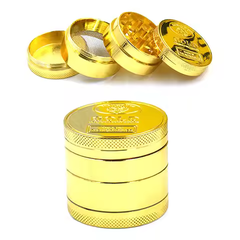 40mm Metal Herb Grinder 4-layer Spice Pepper Mill Grinder Crusher Raw Grass Tobacco Grinder Smoking 