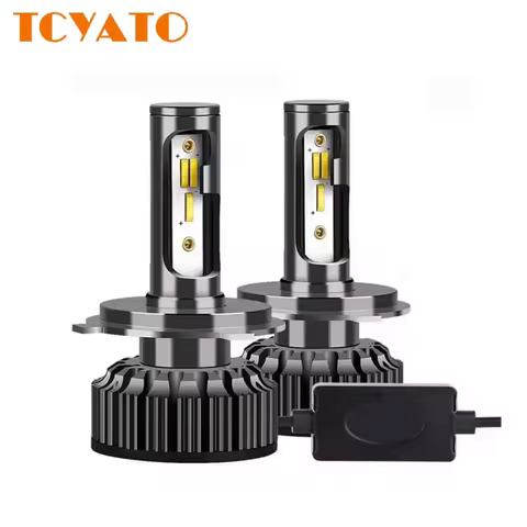 H4 LED H7 3 Color Changing Car Headlights Fog Lights 3000K 4500K 6500K Flash 80W Auto Lights 2 PCS H