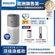 【Philips】18坪★奈米級空氣清淨機 (AC3033) 送FY3430複合式濾網