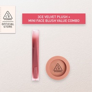 [Bundle] 3CE Velvet Plush + Mini Face Blush Value Combo