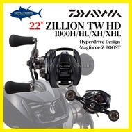 22 NEW DAIWA ZILLION TW HD 1000XHL 1000HL 1000XH Left Right Baitcasting Reel Fishing with 1 Year Loc
