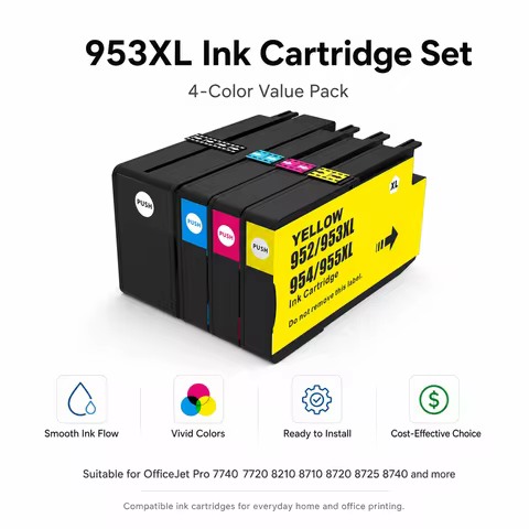 hp 952xl 953xl 954xl 955xl ink cartridge for OfficeJet 7720 7740 OfficeJet Pro 7720 8210 8720 All-in