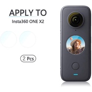 Insta360 ONE X 2 Lens Screen Protector Film  Ultra-Clear Tempered-Glass for ONE X2 Panoramic Action Camera(2-Pack)