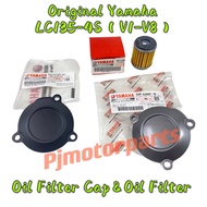 LC135-4S V1-V8 LC135 New Fi 4S (Original Yamaha) Oil Filter Cap Cover Cup / Penutup Enjin Engine Min