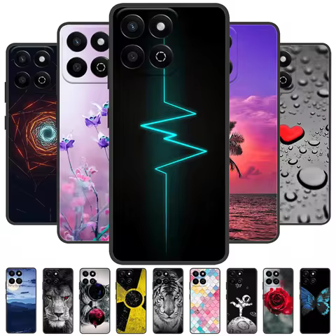 For Honor X7c 4G Case X 7c Geometric Design Soft Silicone TPU Phone Back Cover For Huawei Honor X7c 