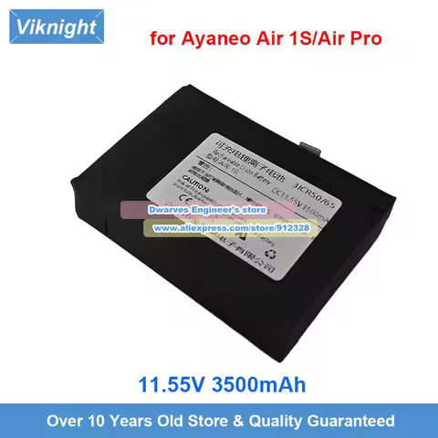New 11.55V 4000mAh Replacement Battery for Ayaneo Pocket Air Air 1S Air Pro Slide Air Plus Handheld 