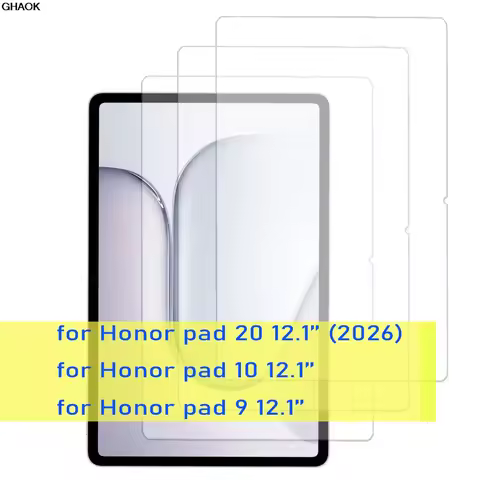 Tempered Glass Screen Protector for Honor Pad 20 2026 10 12.1''/Pad 9/Pad 9 Pro 12.1-inch/V8 Pro Tab