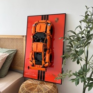 Display Wallboard for Lego Technic 42056 Porsche 911 GT3 RS, Adult Collectibles Car Wall Mount for B