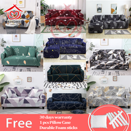 XHOME【ON SALES⭐】1 2 3 4 Seater l shape cleopatra cotton stretchable elastic universal sofa cover set
