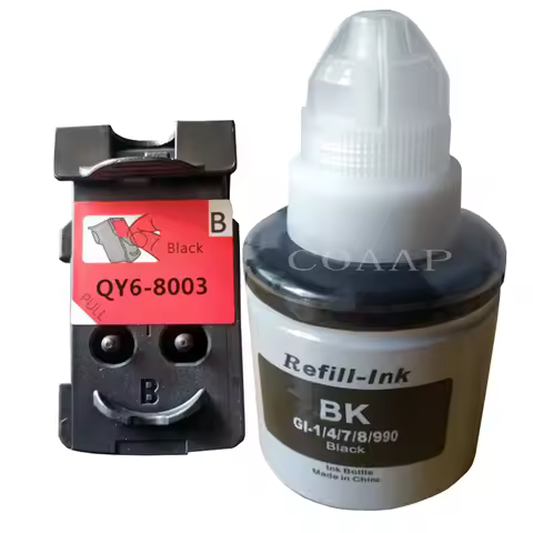 Black Print Head Cartridge QY6 8003 (BH 7) 135ML pigment ink for Canon Pixma G1000 G1010 G2000 G2002