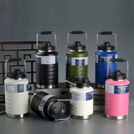 BOOSSLEE2 Thermos Bottle Large Capacity 2000ml/1500ml Short Shape Without Straw Mouth Width 9CM