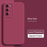 lens case samsung a6 a8 j7 j6 j4 plus 2018 softcase polos casing - merah j7 plus
